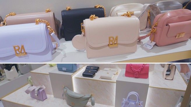 ROBINMAY简约时尚兼具皮革感，同时做工精致。(图/中时新闻网摄)