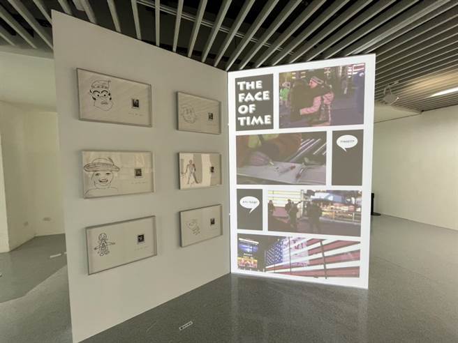 作品「The Face Of Time时代的消像」为艺术家郭奕臣的作品。（陈梦茹摄）