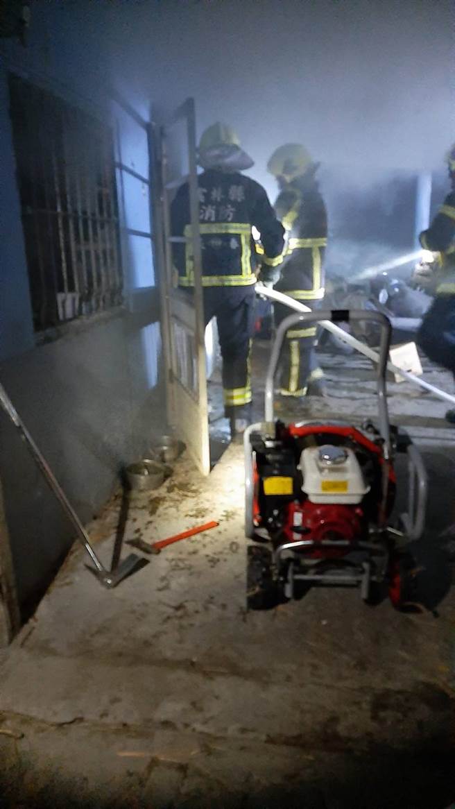 云林县水林乡平房传出火警，6旬独居男子丧生火窟。（云林县消防局提供／张朝欣云林传真）