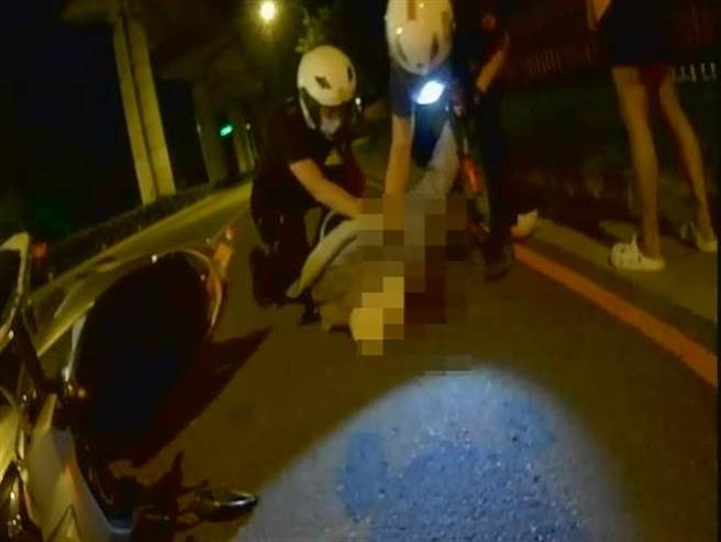 37歲曹姓男子拒檢跑遍台中市潭子、北屯、太平、北區、西區、南區、烏日等7個行政區，最終於4時20分許在烏日區建國路攔下曹男。（民眾提供／潘虹恩台中傳真）