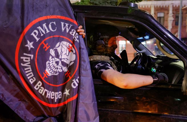 瓦格納集團（Wagner Group）傭兵的資料照。（路透）