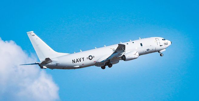 共機連2日密集擾台！美海軍P-8A反潛機突沿海峽中線南飛。(中時資料庫)