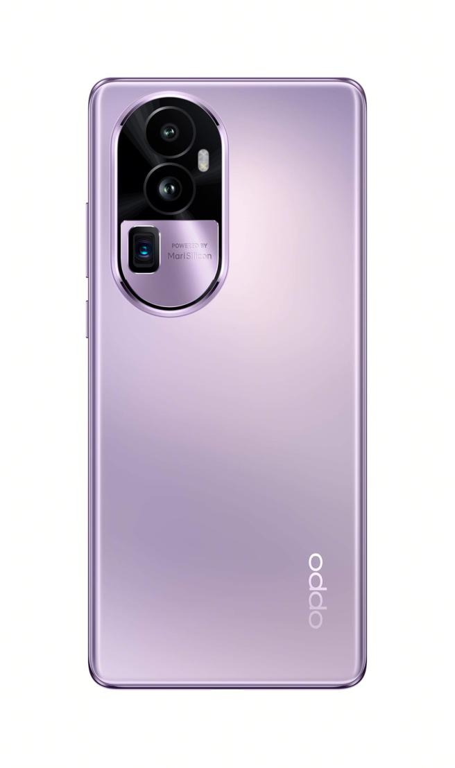 Reno10 Pro+ 手机（釉紫），2万4990元。（OPPO提供／古明弘台北传真）