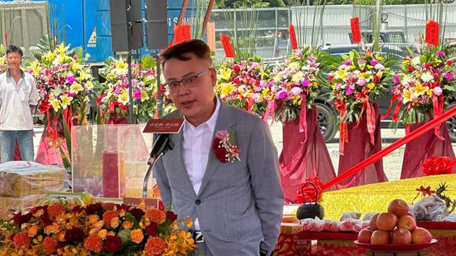 清景麟在平实重划区推出地上权新案「清景麟梦公园」，近日举办动土。（柯宗纬摄）