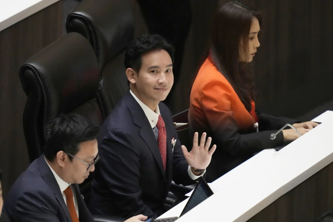  泰國進步黨黨首皮塔，首次競選國會總理得票未過半，但是他是唯一候選人，因此他當選僅是時間問題，下週再戰。(圖/美聯社)