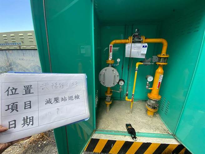 瓦斯公司巡检情形。（新竹市政府提供／王惠慧新竹传真）