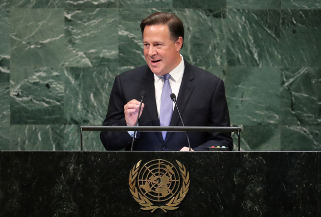 前巴拿马总统瓦雷拉（Juan Carlos Varela）。（图／路透社）