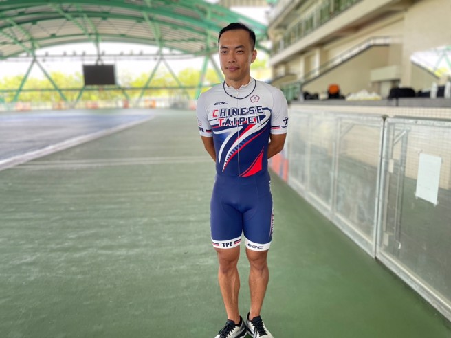 滑轮溜冰赵祖政。（毛琬婷摄）