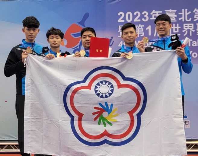 中華聽障桌球男團奪金。(主辦單位提供)