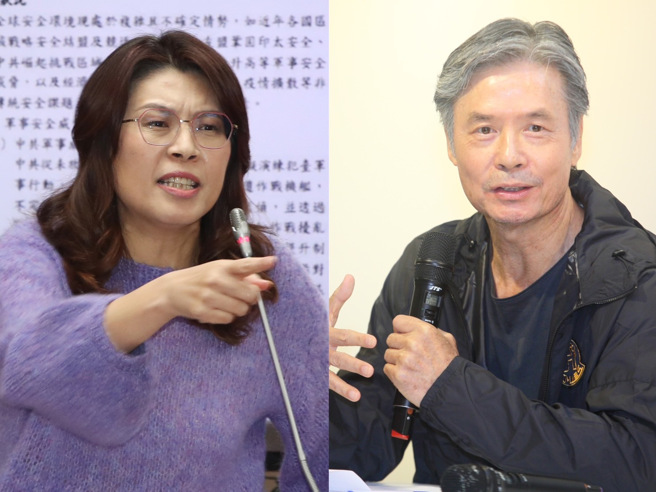 國民黨立委鄭麗文(左)主張 「侯下韓上」，引來侯競辦執行長金溥聰(右)痛批動機不單純。(合成圖/中時資料照)