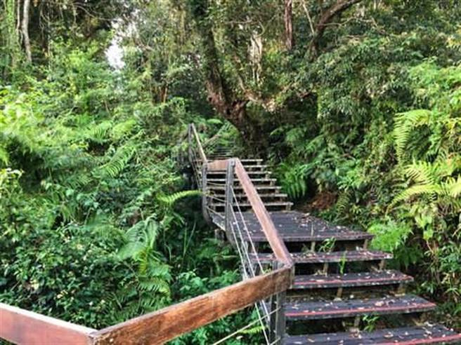 日月潭土亭仔步道17日起将封闭施工。（民眾提供／陈淑娥南投传真）