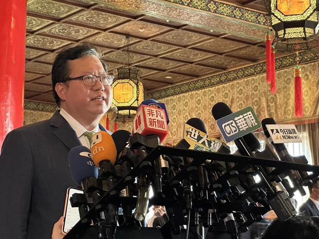 行政院副院长郑文灿。（黄婉婷摄）