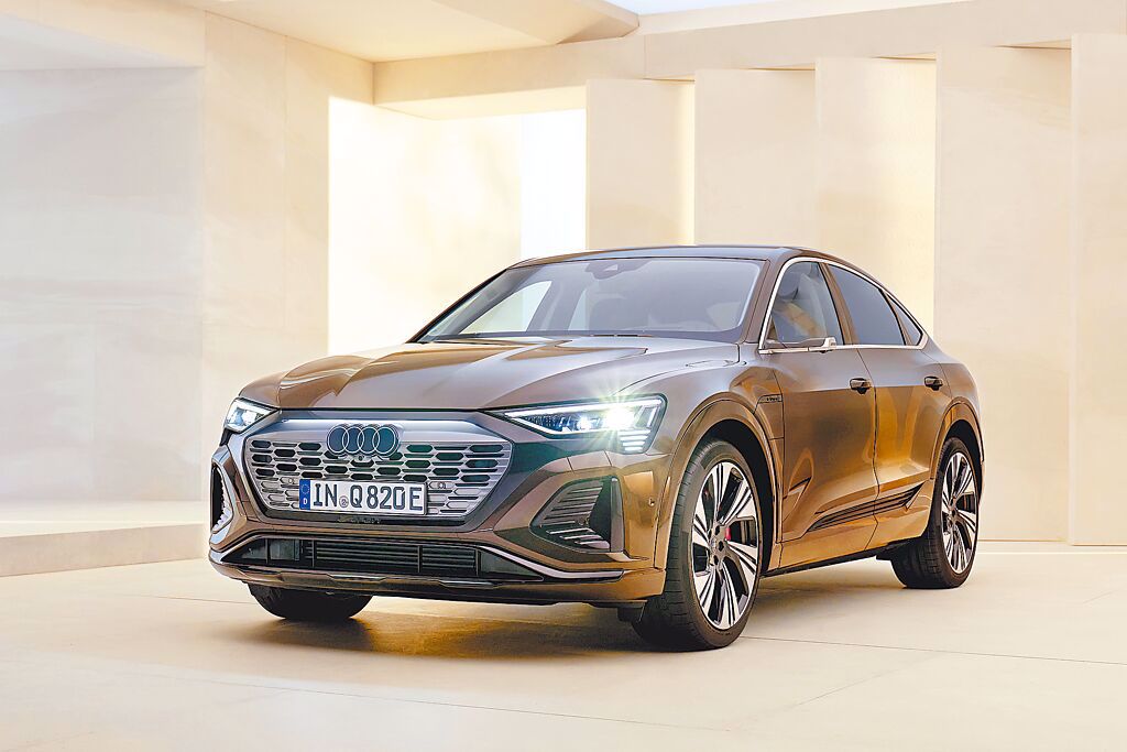 Audi Q8 e-tron電池能量密度提升20%，最高續航里程可達600km，預售價325萬元起。（台灣奧迪提供）