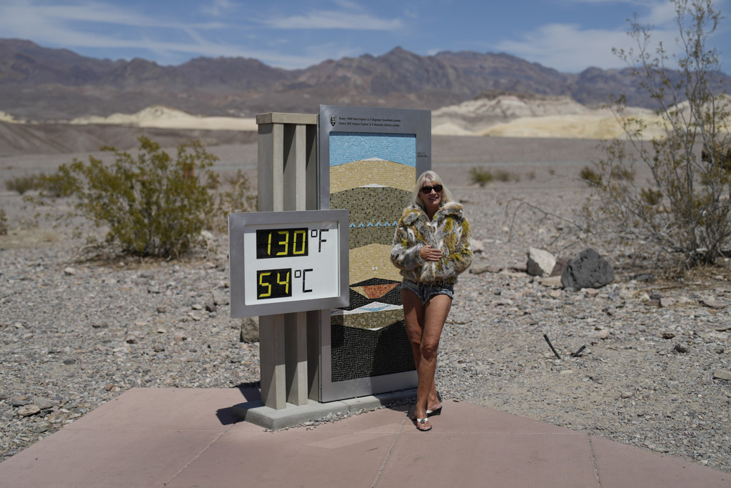 加州死谷气温已达摄氏54度。（图／美联社）(photo:ChinaTimes)