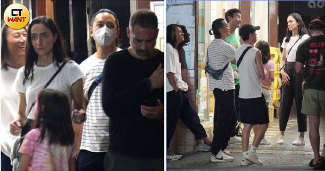 吴彦祖与老婆Lisa S及女儿日前跟好莱坞巨星姜成镐（Sung Kang）、Luke Evans（路克伊凡斯）一同现身台北市通化街夜市，同行的还有谢怡芬（Janet）、吴宇卫（George）夫妻。（图／本刊摄影组）