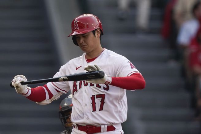 天使队大谷翔平身陷交易传言。（美联社）