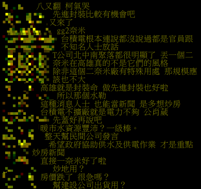 PTT鄉民針對台積電可能將高雄廠改為2奈米製程一事展開熱烈討論。（圖翻攝自PTT八卦板）