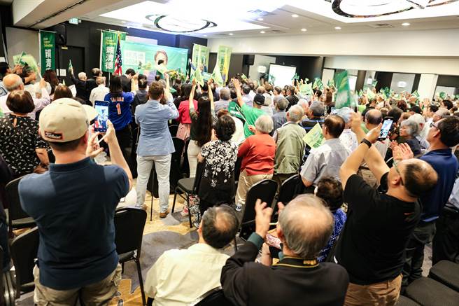 现场有超过1000位支持者到场力挺赖清德。（民进党提供）