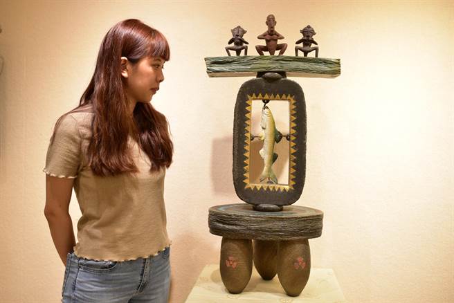 台湾作品「核子剧场－兰屿夜曲」。（陈淑娥摄）