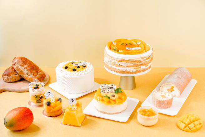 city’super台中店獨家引進網紅名店－三牧田麵包專門店夏季限定「芒芒人海遇見你」甜點系列。（city’super提供）