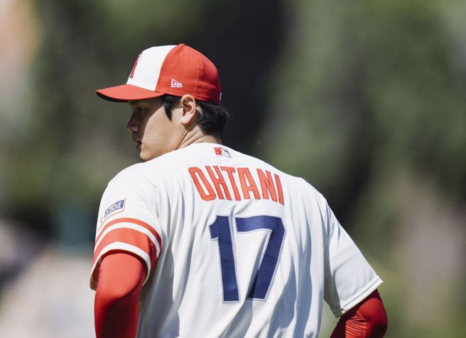 天使隊大谷翔平身陷交易傳言。（美聯社）