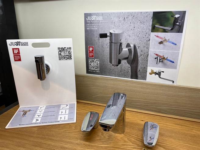 吴坦晋自2016年起以珍惜水源为出发点，陆续设计出多款外型惊艳、符合人体工学又实用的水龙头。（吴坦晋提供／张毓翎台南传真）