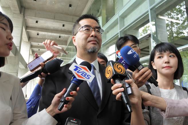 馬英九文教基金會執行長蕭旭岑今日表示，有心人士把中華文化稱為統戰，真的是侮辱台灣人的智慧。（朱紹聖攝）