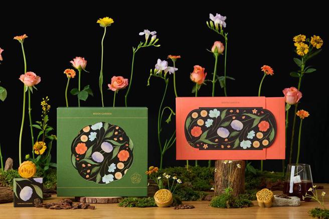 TASTE by MMHG推出2023「漫月花园Moon Garden」中秋礼盒，标榜探索花园风味为主轴，品嚐出月饼与咖啡带来的风味层次。（图／TASTE by MMHG）