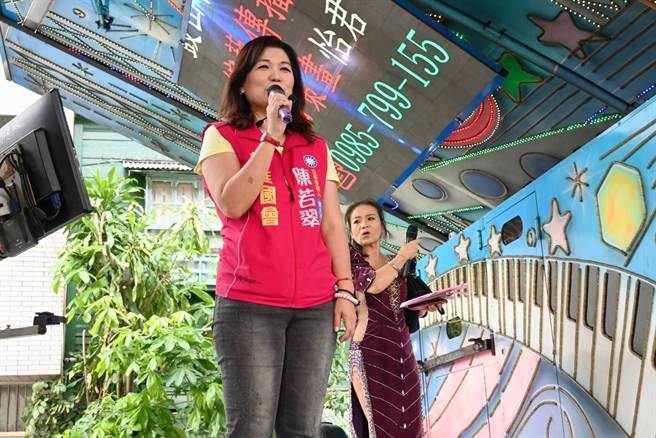 國民黨高市第4選區立委人選，傳出已徵詢前高市議員陳若翠出馬挑戰綠委林岱樺。（柯宗緯翻攝）