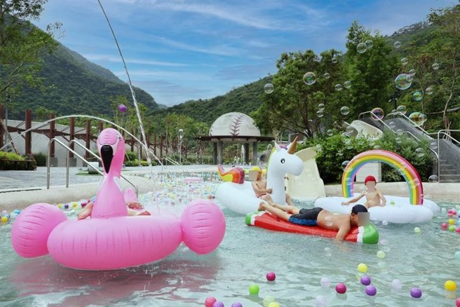 红叶谷绿能温泉园区。（红叶谷绿能温泉园区提供／蔡旻妤台东传真）