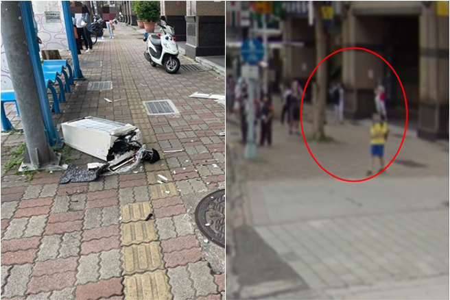 政大女學生遭「直墜冷氣機」重創砸死，知名律師這樣說。(合併圖，王揚傑翻攝)