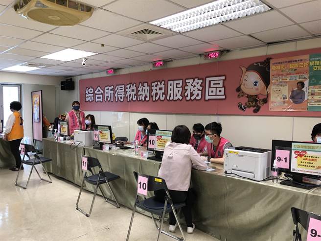 報稅示意圖。（圖／吳靜君攝）