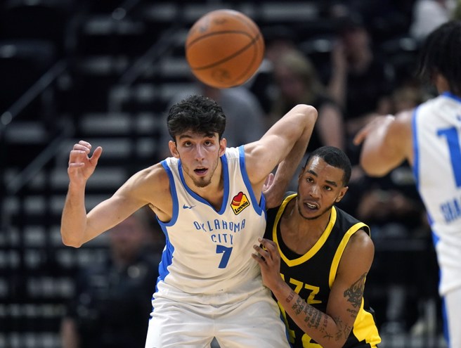 霍姆格伦(左)先前在夏季联赛表现相当抢眼。(美联社资料照)