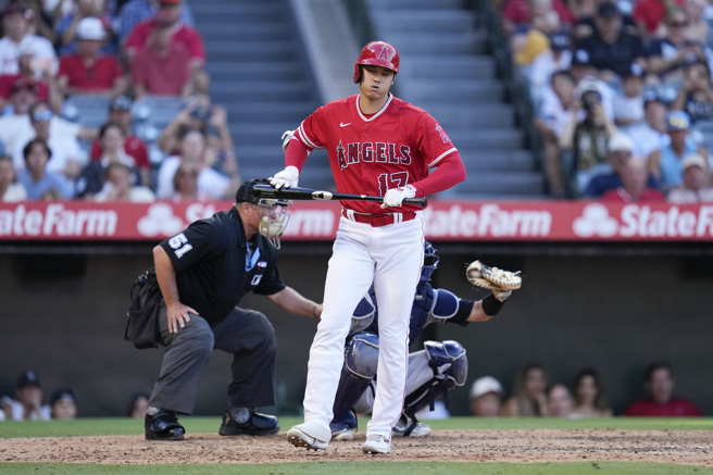 大谷翔平将在本季结束后成为自由球员。（美联社资料照）