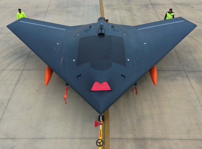 土耳其航空航天工业（TAI）公开的ANKA-3隐形无人战机照。（土耳其航空航天工业，TAI）