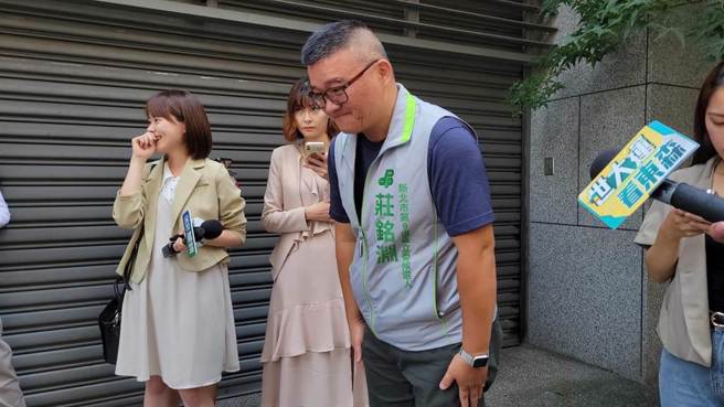 新北市永和區後溪里里長莊銘淵代表民進黨出馬競選新北市永和區立委。（資料照／黃世麒攝）