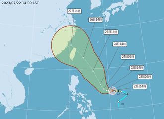 「杜蘇芮」來襲 3地區首當其衝！ 氣象局揭颱風假可能性