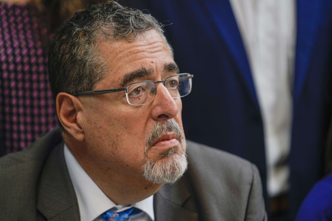 瓜地马拉总统候选人阿雷巴洛。（图／美联社）