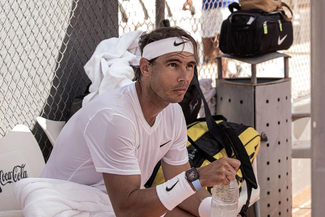 Richard Mille代言人纳达尔近日因伤无法参加任何比赛。（Rolex提供／陶福媛台北传真）