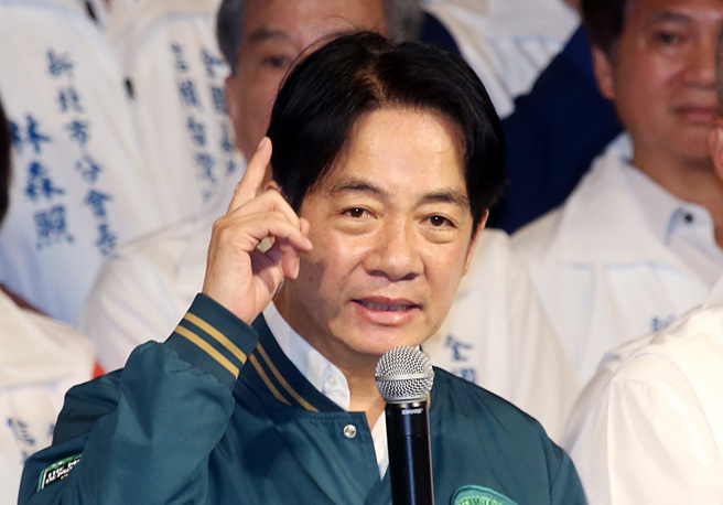 图为民进党总统参选人赖清德22日出席嘉义旅外乡亲信赖台湾后援会成立大会。（资料照,姚志平摄）