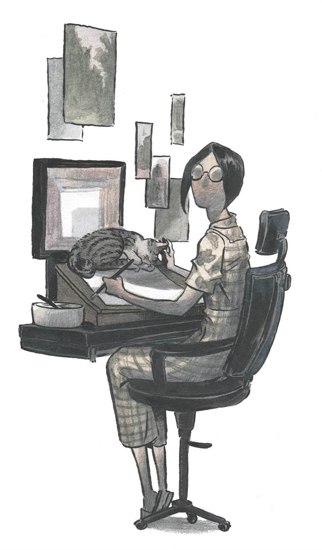 美国最大的动漫盛会「圣地牙哥国际漫画展」现于圣地牙哥会展中心登场，今年台湾馆的驻摊艺术家为漫画家常胜及凯子包（见图）。（文化部提供）