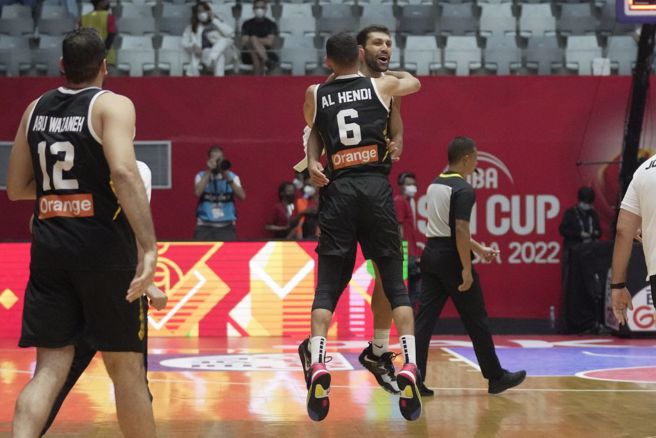 约旦篮球队庆祝得分。（美联社资料照）