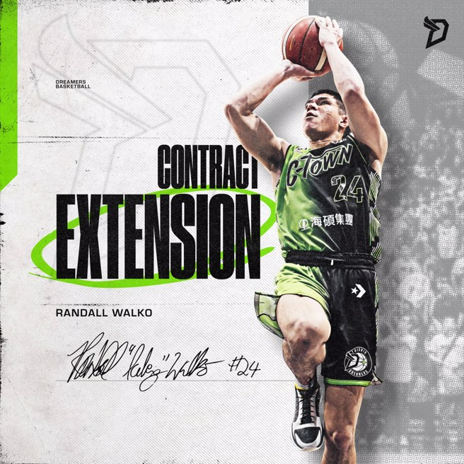 梦想家宣布跟忻沃克续约两年。(梦想家提供)