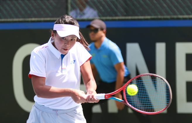 李珮琪打下致勝的一點勝利。（四維體育推廣教育基金會提供／陳筱琳台北傳真）