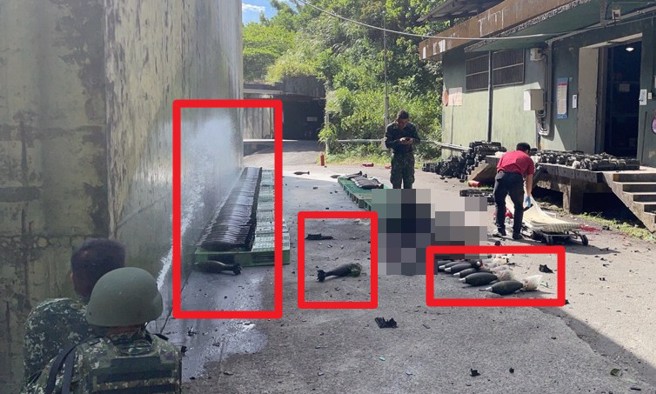 衝爆炸現場救阿兵哥 救護人員驚：地上有砲彈（戴志揚 翻攝）