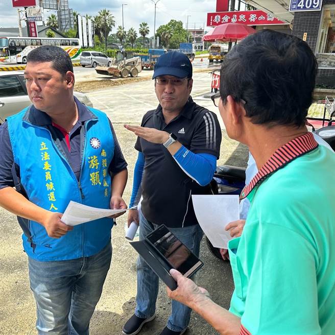 南投县议员、同时也是国民党立委候选人游颢批对手将竹山治水当政见，如今牛皮被吹破了！南投县议员游颢提供