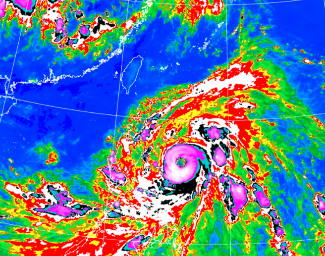 彭啟明表示，杜蘇芮未來動向仍有變動的空間，不能排除登陸可能。（翻攝自氣象局）