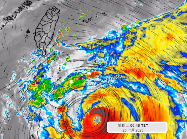 各國氣象模式都預測杜蘇芮有衝擊台灣，尤其是花東及高屏山區。(翻攝自彭啟明臉書)