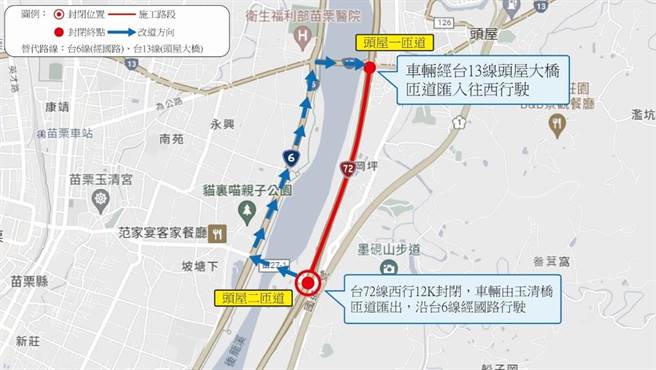 頭屋到苗栗管制部分。（苗栗工務段提供／李京昇苗栗傳真）