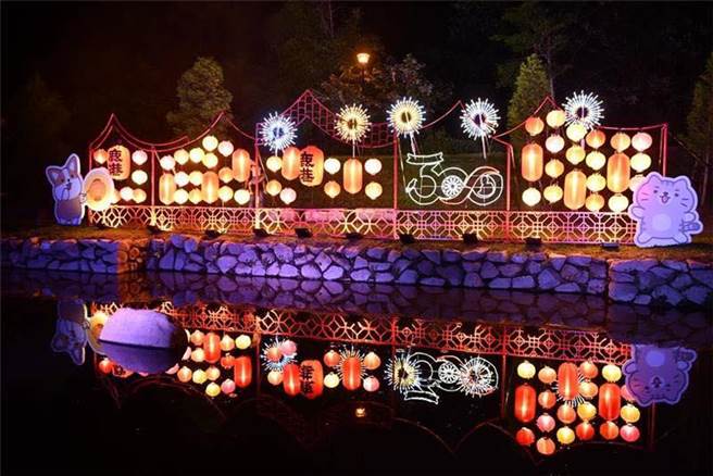 因应杜苏芮颱风来袭，鹿港庆端阳小镇光影艺术节停展三天。（彰县府提供／孙英哲彰化传真）